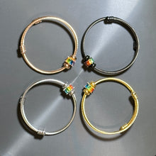 Load image into Gallery viewer, Pride Rainbow Zircon Bangle/Bracelet LGBTQ+