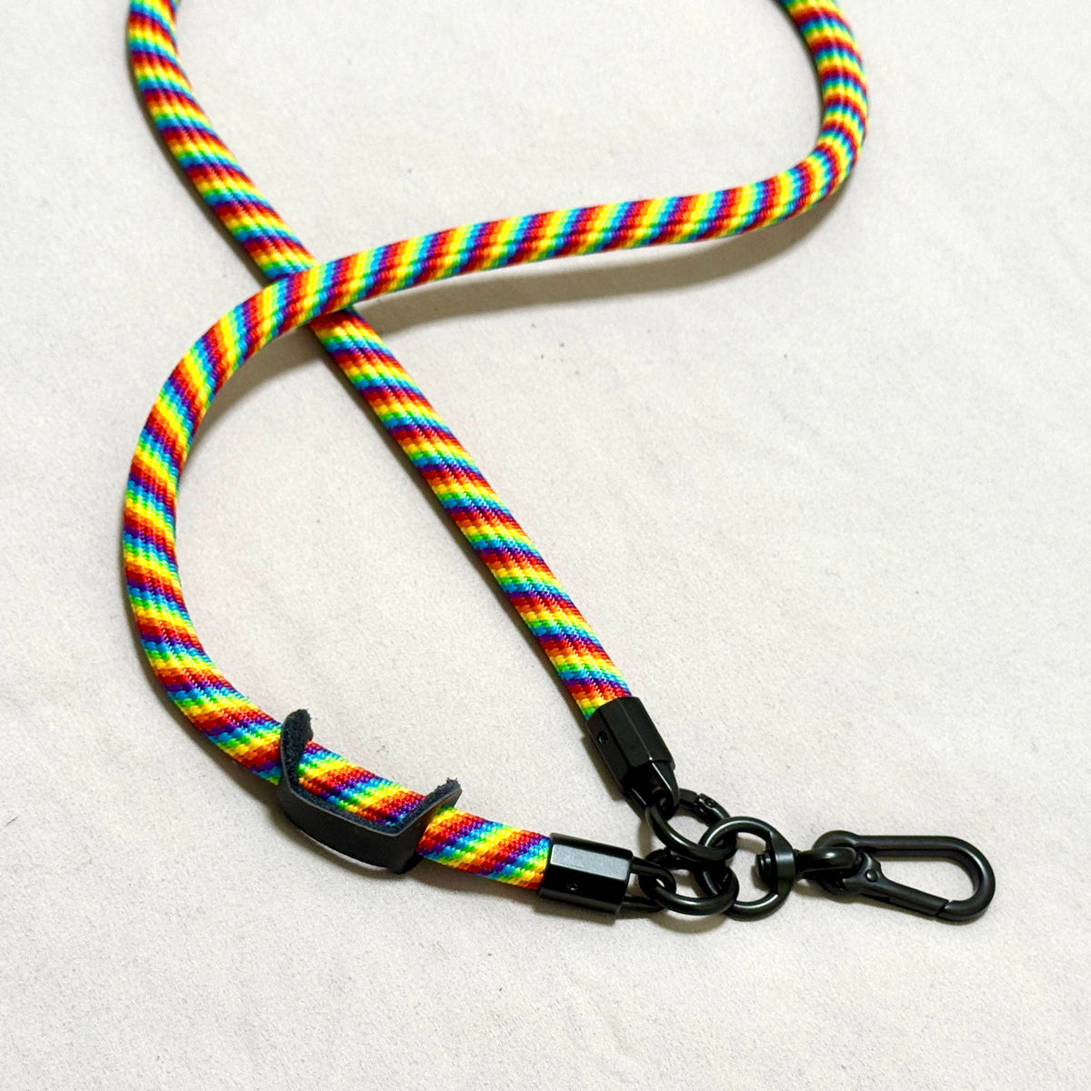 Rainbow Woven Mobile Phone Shoulder Strap – Azure and Rainbow
