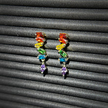 Load image into Gallery viewer, Pride Rainbow Zircon Earring LGBTQ+ - Drop Stud