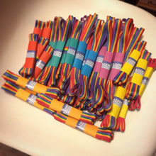 Load image into Gallery viewer, Rainbow Shoelaces Gay Pride Rainbow Flat Shoelaces LGBTQ+