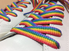 Load image into Gallery viewer, Rainbow Shoelaces Gay Pride Rainbow Flat Shoelaces LGBTQ+