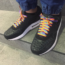 Load image into Gallery viewer, Rainbow Shoelaces Gay Pride Rainbow Flat Shoelaces LGBTQ+