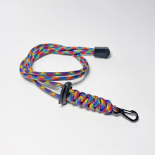 Load image into Gallery viewer, Handmade Rainbow Paracord Lanyard Gay Pride LGBTQ+