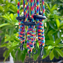 Load image into Gallery viewer, Handmade Rainbow Paracord Lanyard Gay Pride LGBTQ+