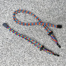 Load image into Gallery viewer, Handmade Rainbow Paracord Lanyard Gay Pride LGBTQ+
