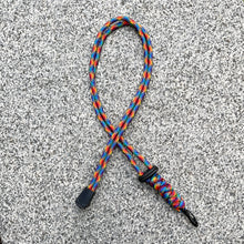 Load image into Gallery viewer, Handmade Rainbow Paracord Lanyard Gay Pride LGBTQ+