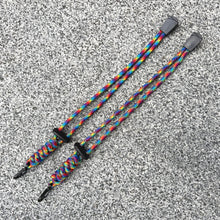 Load image into Gallery viewer, Handmade Rainbow Paracord Lanyard Gay Pride LGBTQ+