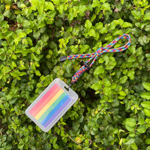Load image into Gallery viewer, Handmade Rainbow Paracord Lanyard Gay Pride LGBTQ+