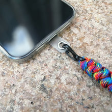 Load image into Gallery viewer, Handmade Rainbow Paracord Lanyard Gay Pride LGBTQ+