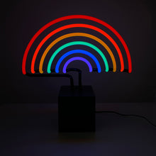 Load image into Gallery viewer, Gay Pride Rainbow Neon Desk Lamp LGBTQ+ USB Rainbow Light
