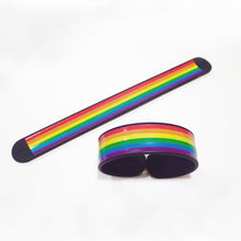 Load image into Gallery viewer, Gay Pride Rainbow Pride Slap Bracelet Mardi Gras Parade LGBTQ