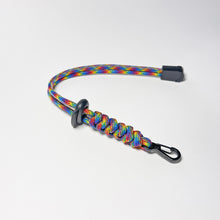 Load image into Gallery viewer, Handmade Rainbow Paracord Lanyard Gay Pride LGBTQ+