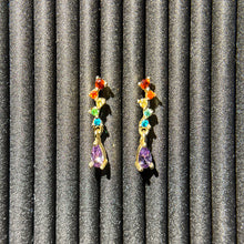 Load image into Gallery viewer, Pride Rainbow Zircon Earring LGBTQ+ - Drop Stud

