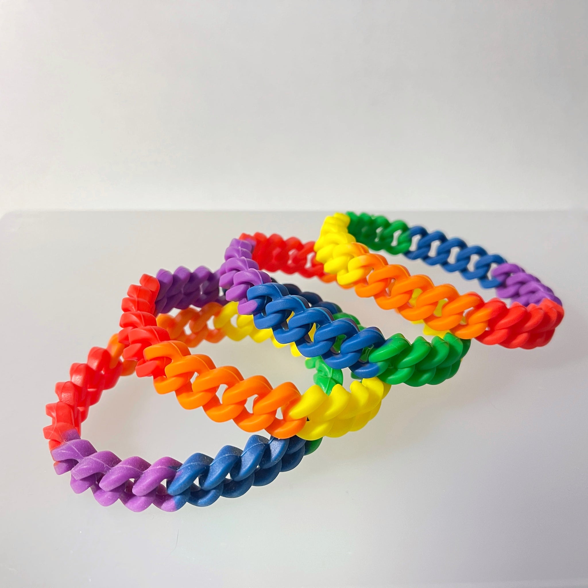 Colorful Braided Style Silicone Bracelets - Braided Rubber Bracelet |  Keychain & Enamel Pins Promotional Products Manufacturer | Jin Sheu