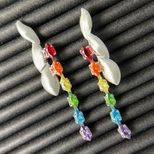 Load image into Gallery viewer, Pride Rainbow Zircon Earring LGBTQ+ - Drop Stud
