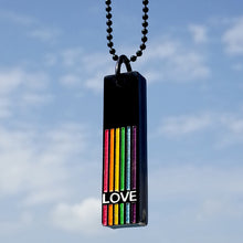 Load image into Gallery viewer, Gay Pride Rainbow &amp; LOVE Acrylic Pendant LGBTQ+

