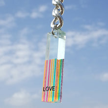 Load image into Gallery viewer, Gay Pride Rainbow &amp; LOVE Acrylic Pendant LGBTQ+
