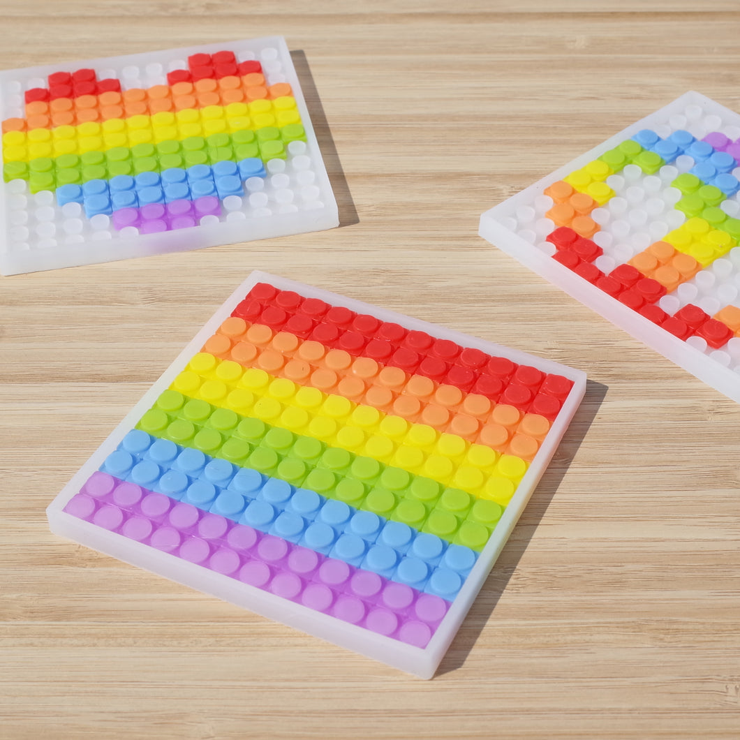 Gay Pride Rainbow DIY Puzzle Coaster LGBTQ+
