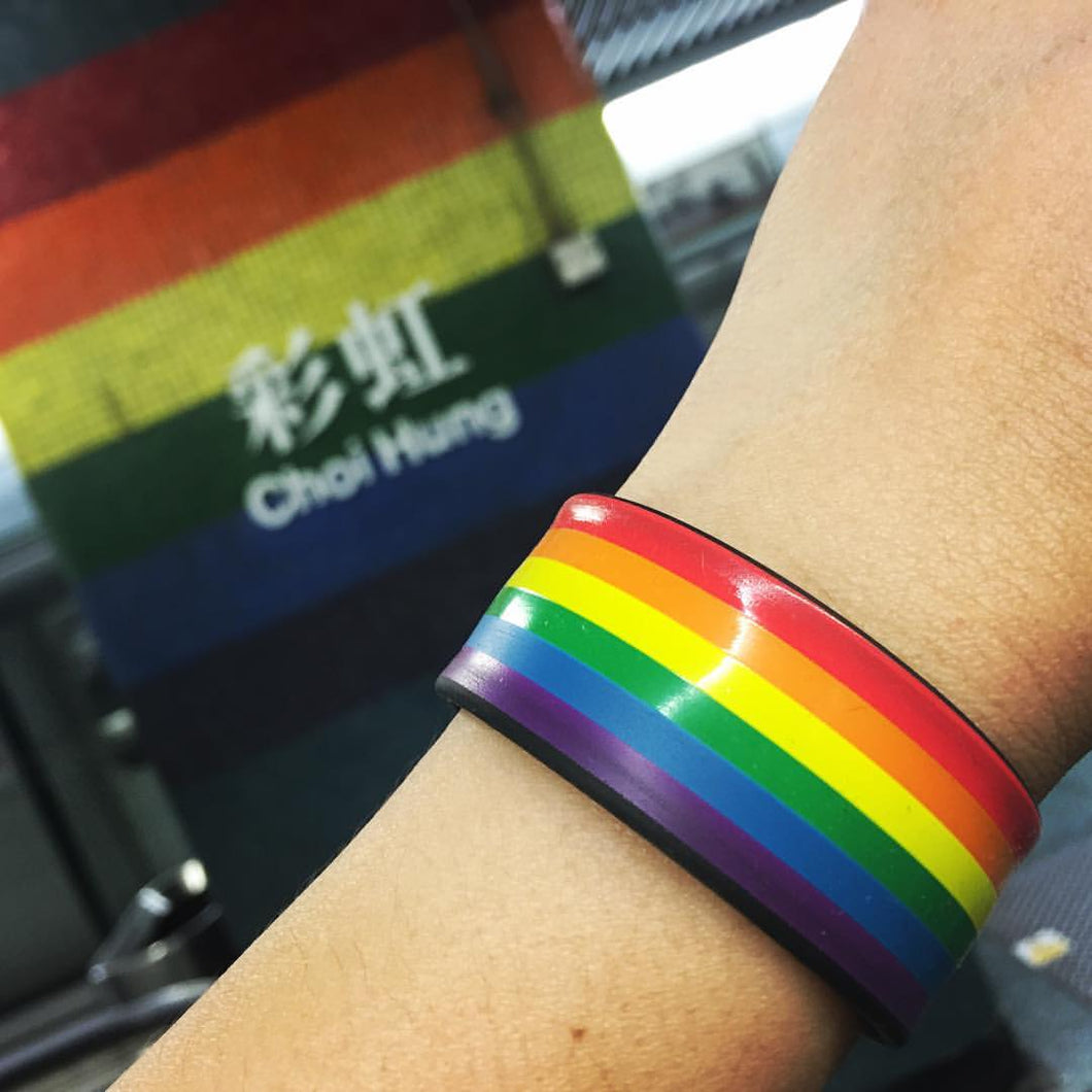 六色彩虹拍拍手帶 LGBTQ+ Gay Pride 