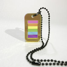 將圖像加載到圖庫查看器中，LGBTQ+ 壓克力彩虹Dog Tag吊飾 - 三原色 

