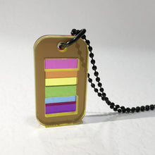 將圖像加載到圖庫查看器中，LGBTQ+ 壓克力彩虹Dog Tag吊飾 - 三原色 
