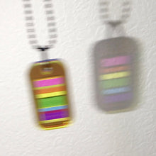 Load image into Gallery viewer, Gay Pride Rainbow Acrylic Dog Tag LGBTQ+ - Primary Colour
