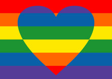 Load image into Gallery viewer, Rainbow Pride Sticker LGBTQ+ - heart

