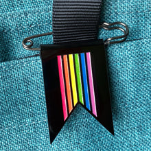 Load image into Gallery viewer, Handmade Rainbow Flag Pin Badge Brooch LGBTQ+
