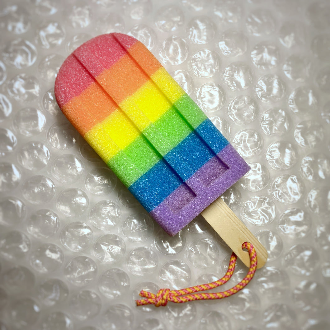 Gay Pride Rainbow Ice Pop Sponge LGBTQ+