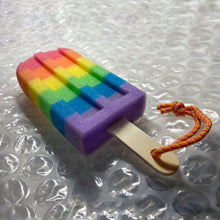 Load image into Gallery viewer, Gay Pride Rainbow Ice Pop Sponge LGBTQ+
