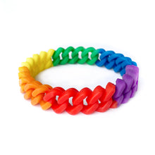 Load image into Gallery viewer, Gay Pride Wristband Braided Rainbow Bracelet LGBTQ+
